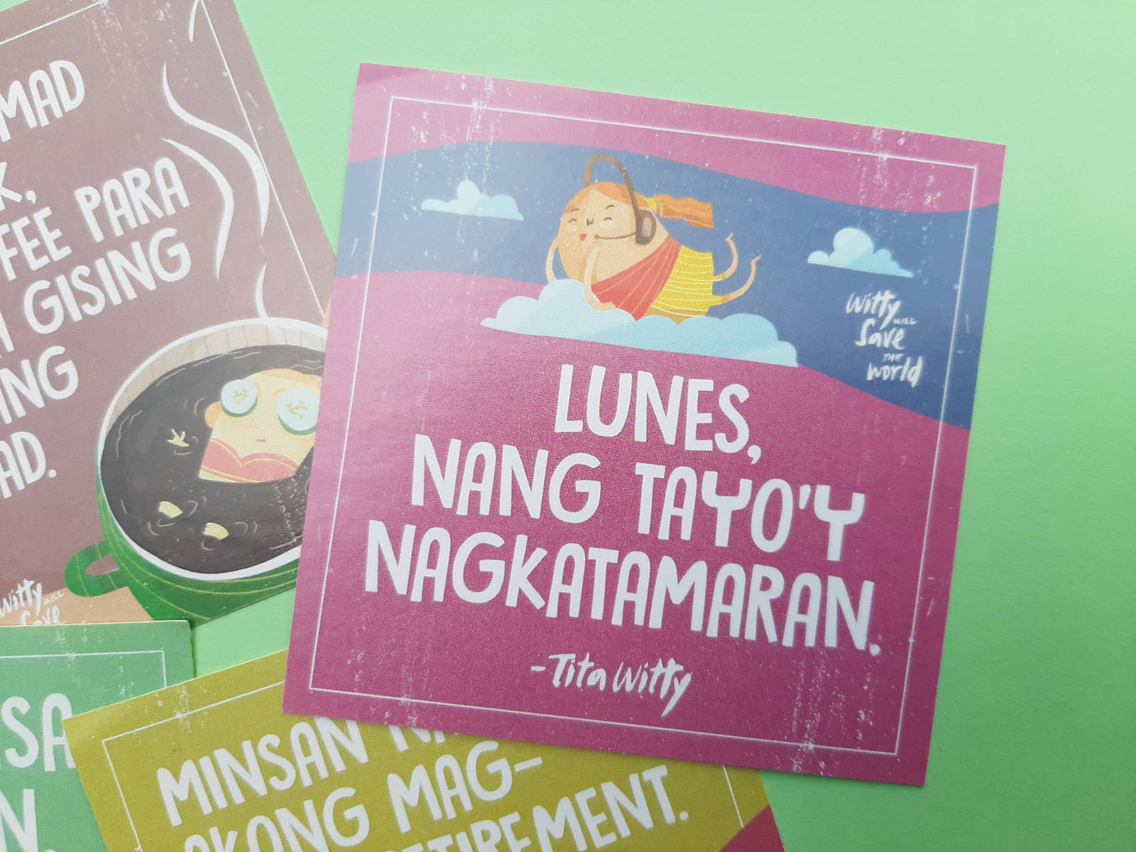 The "Trabaho lang, puro personalan." Sticker Set