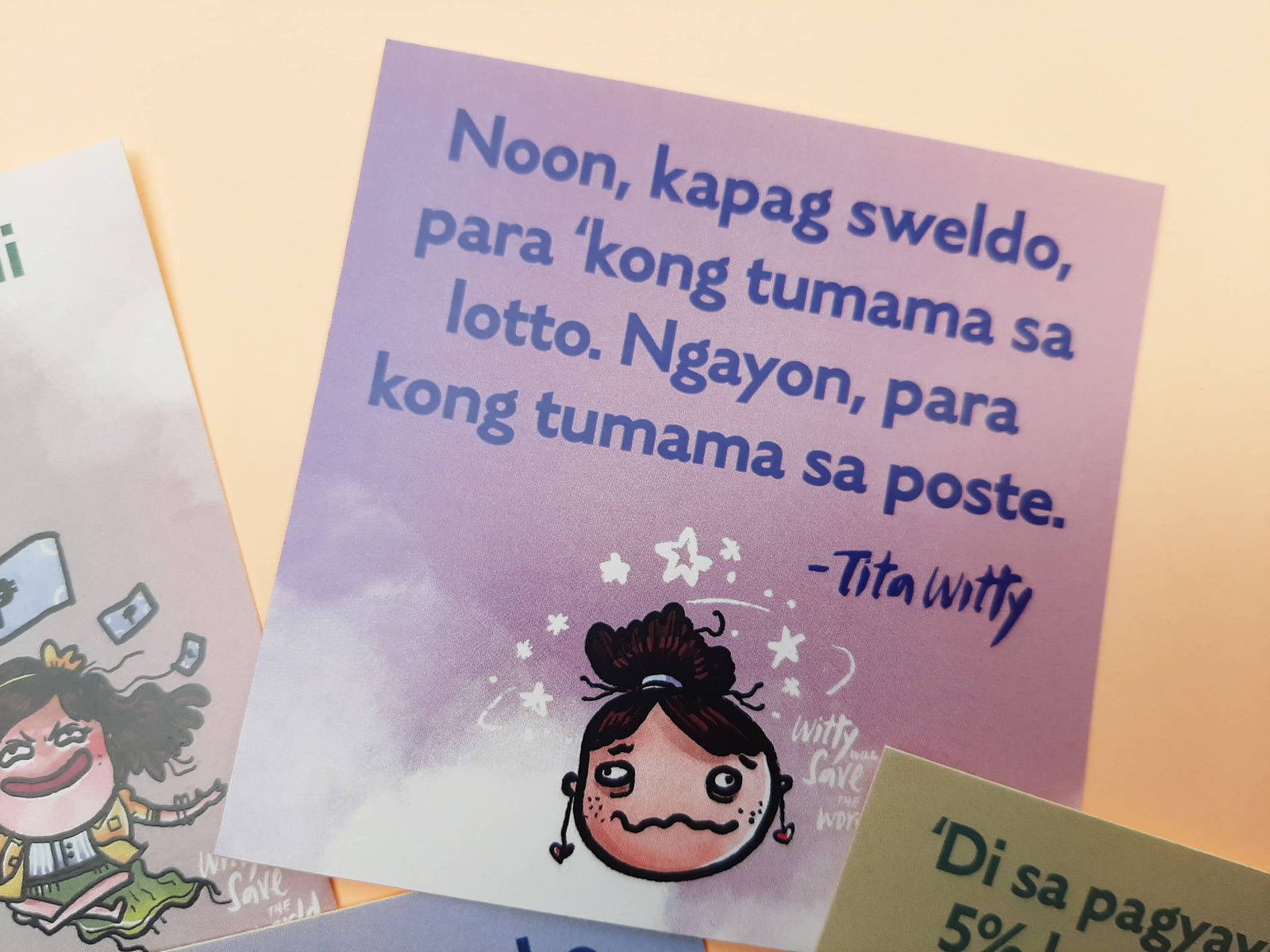 The “Sweldo can buy happiness.” Sticker Set