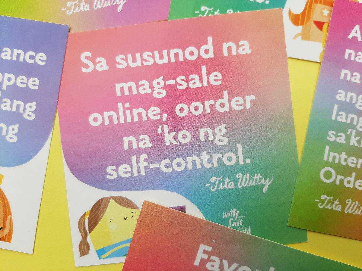 The “Shop right now, thank you very much.” Sticker Set