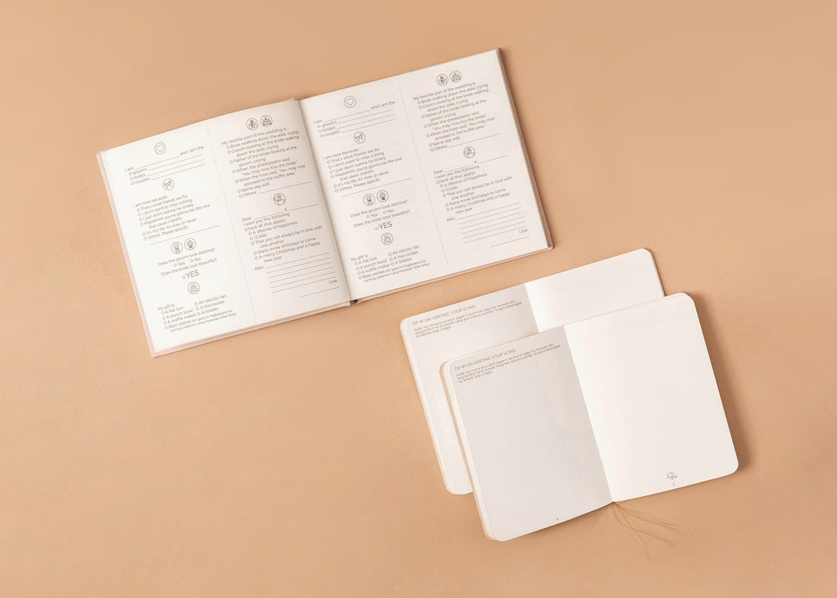 Wedding Guestbook + Vow Books Bundle