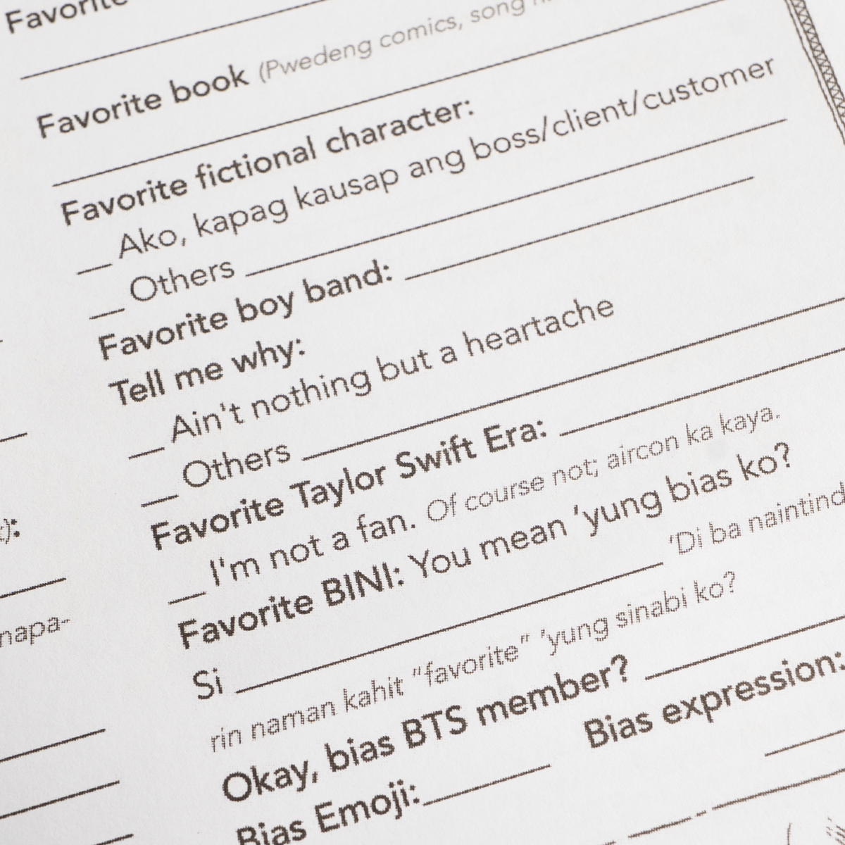 Oh yes, SLUMBOOK ako. Slumbook LANG ako. Refreshed Edition