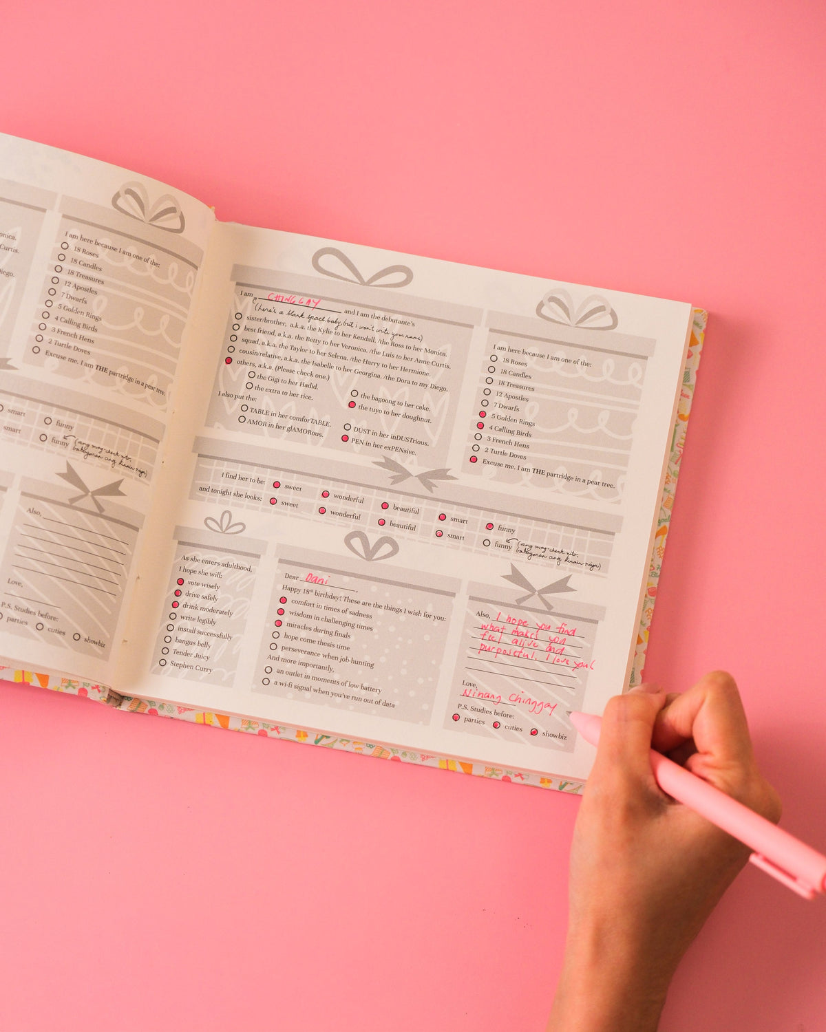 The "I don't know about you, but I'm feeling 18, too! Debut Guestbook
