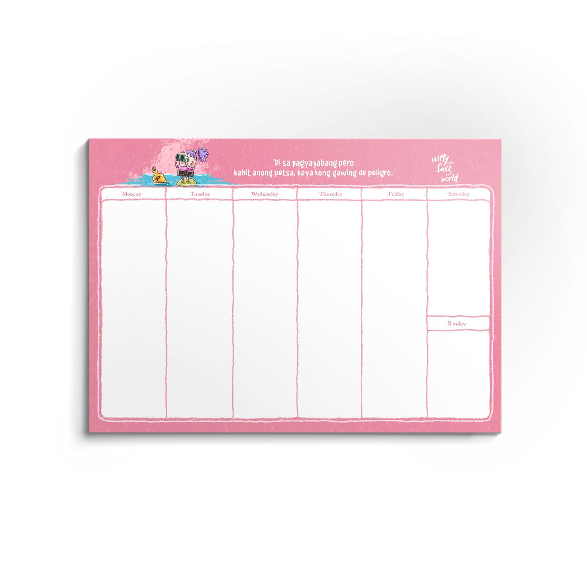 The "More Chances of Gising" Weekly Pad