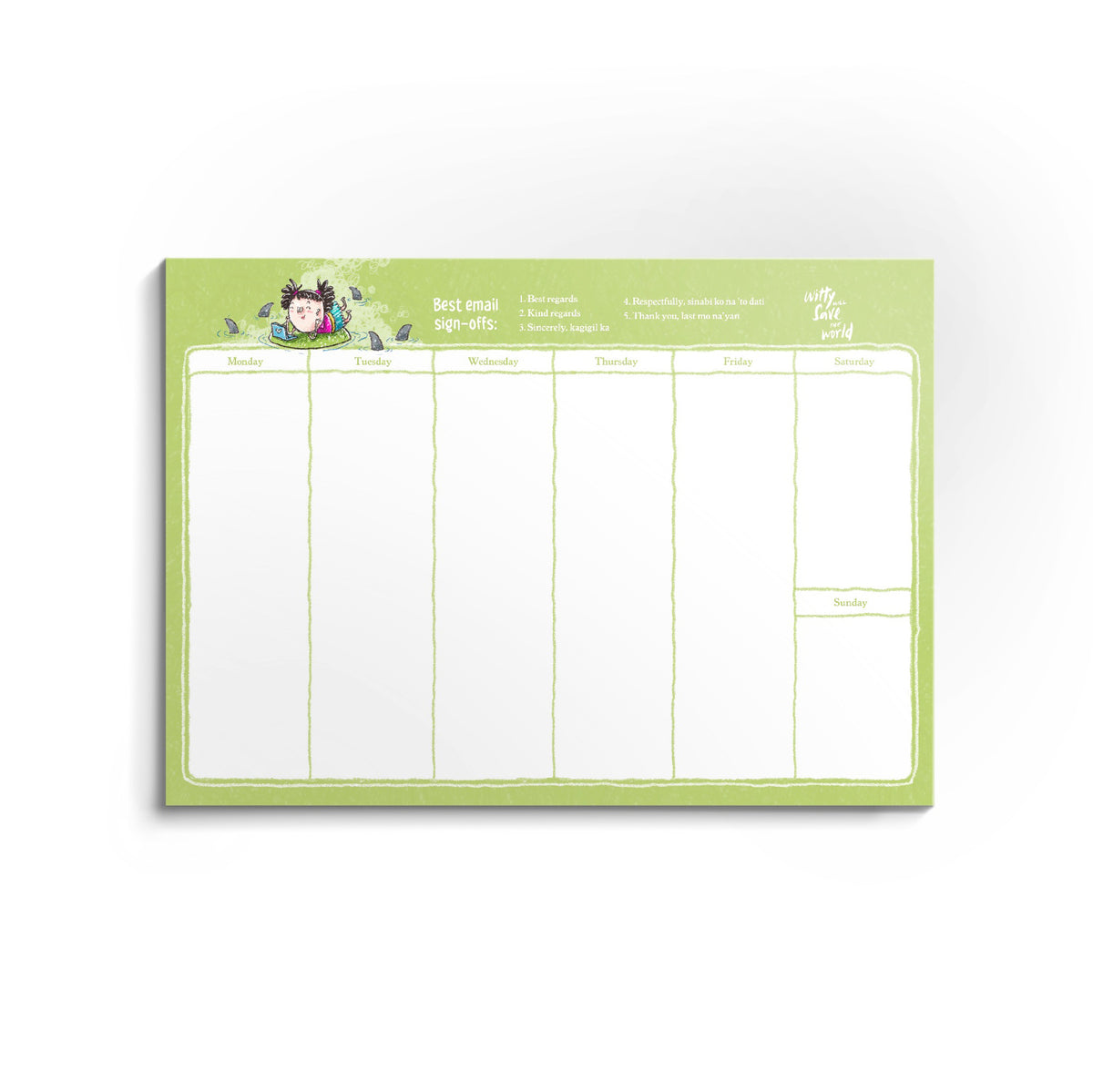 The "More Chances of Gising" Weekly Pad