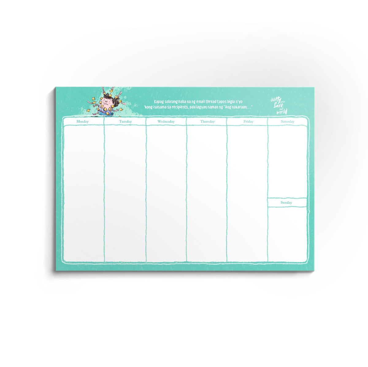 The "More Chances of Gising" Weekly Pad