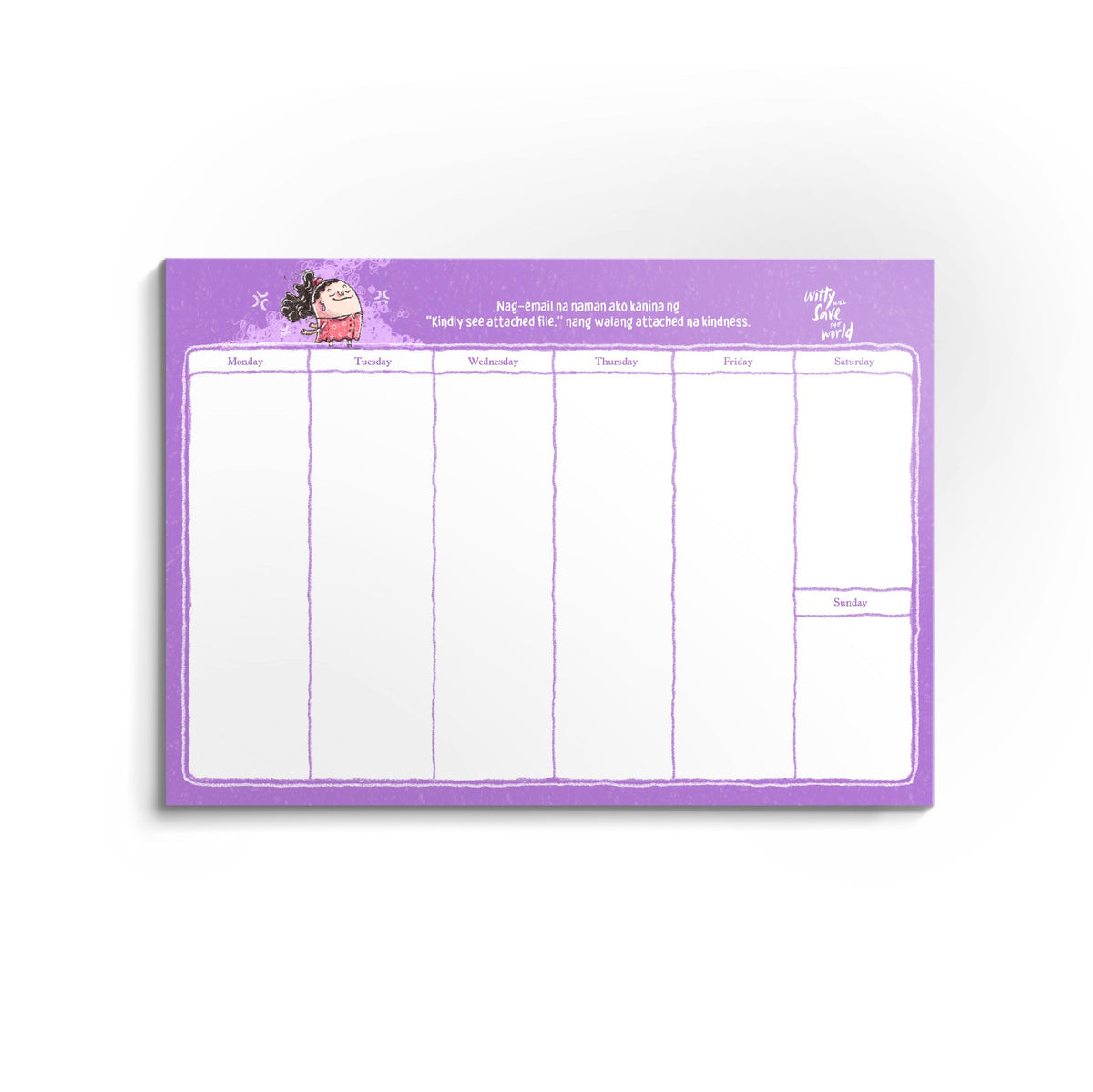 The "More Chances of Gising" Weekly Pad