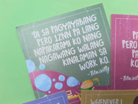 The "Trabaho lang, puro personalan." Sticker Set