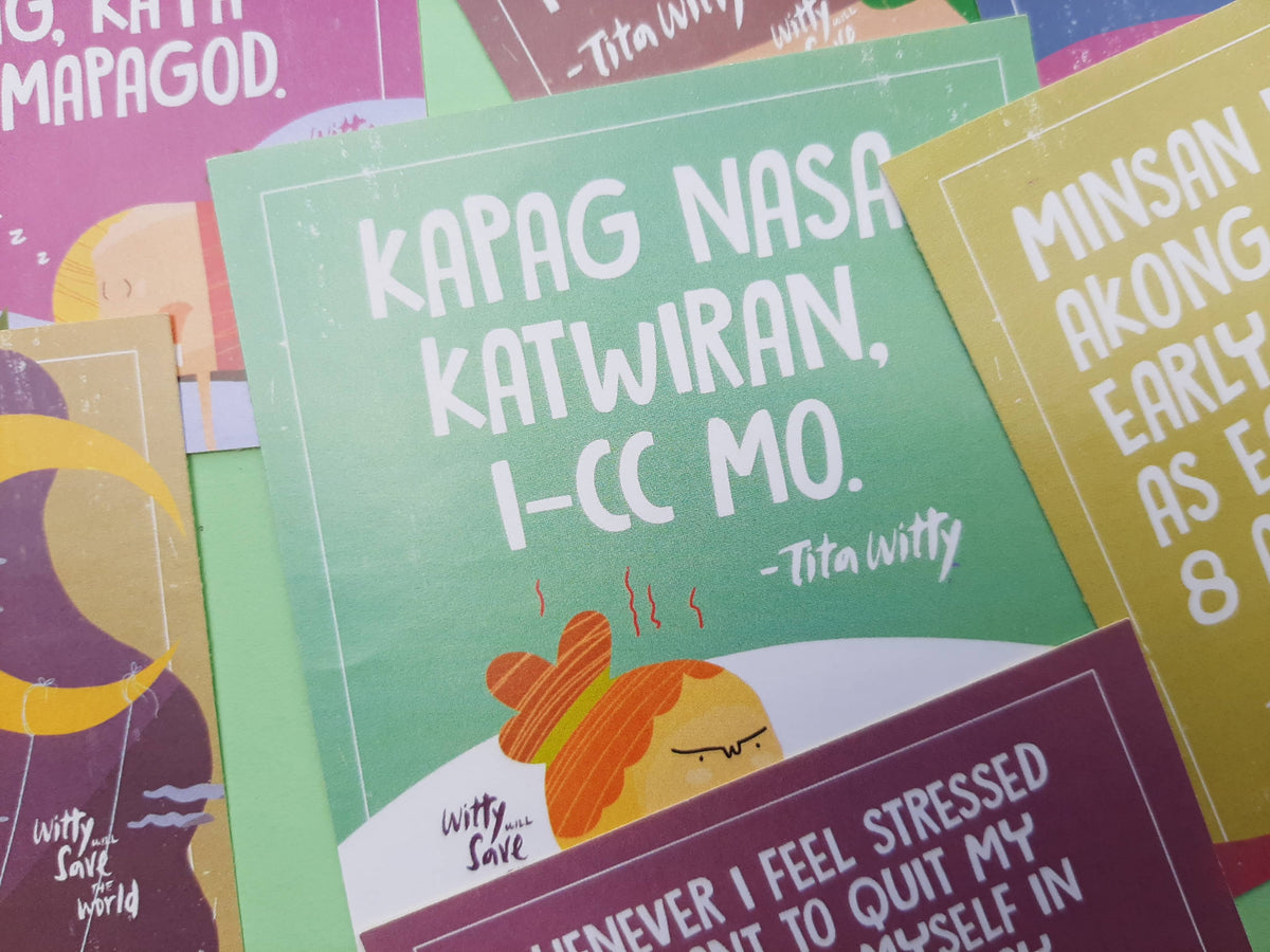 The "Trabaho lang, puro personalan." Sticker Set