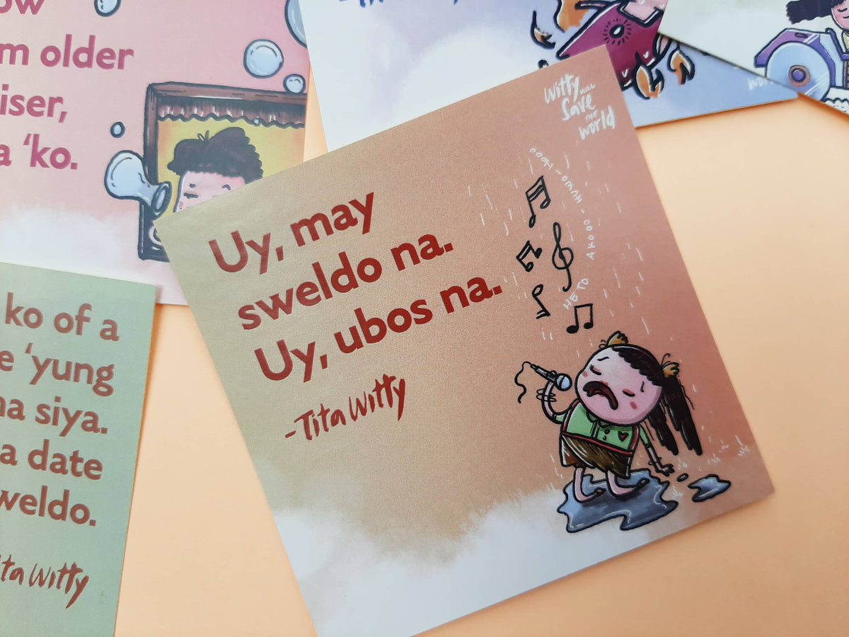 The “Sweldo can buy happiness.” Sticker Set