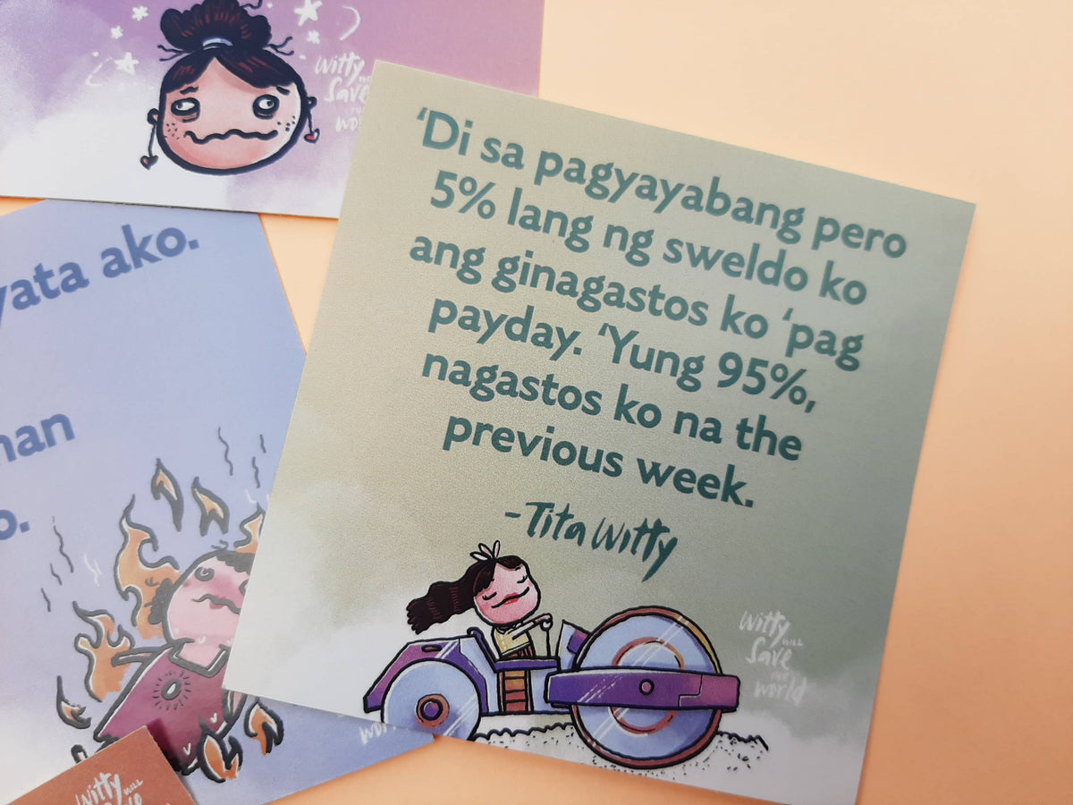 The “Sweldo can buy happiness.” Sticker Set