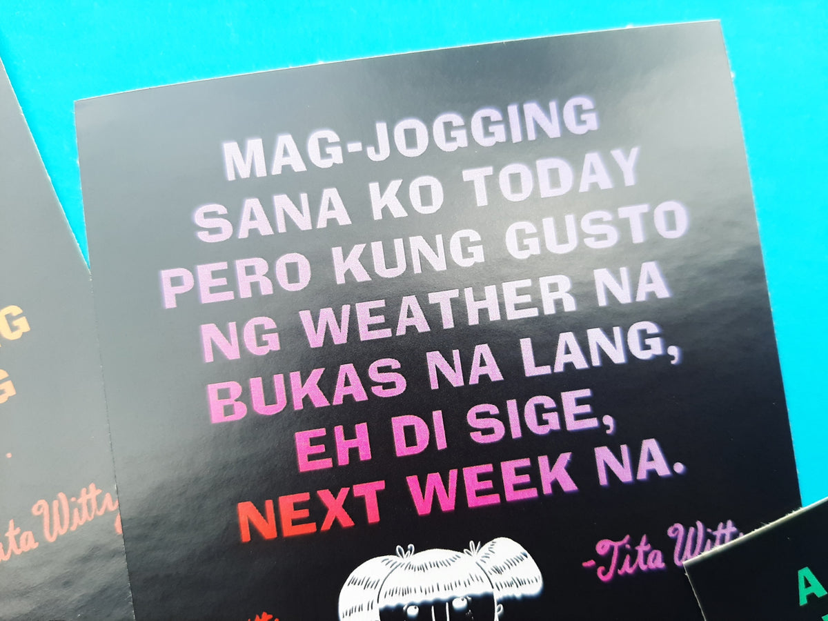 The “Fitness is my weakness.” Sticker Set