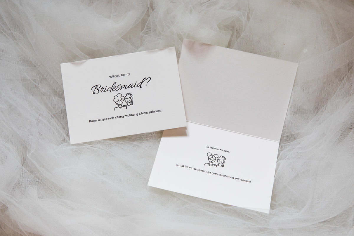 "Will you be my bridesmaid?" Cards