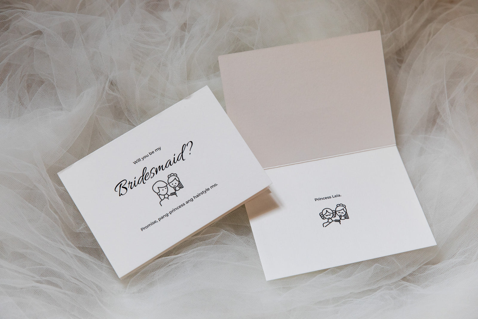 "Will you be my bridesmaid?" Cards