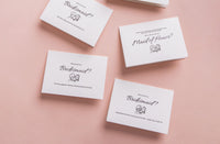 "Will you be my bridesmaid?" Cards