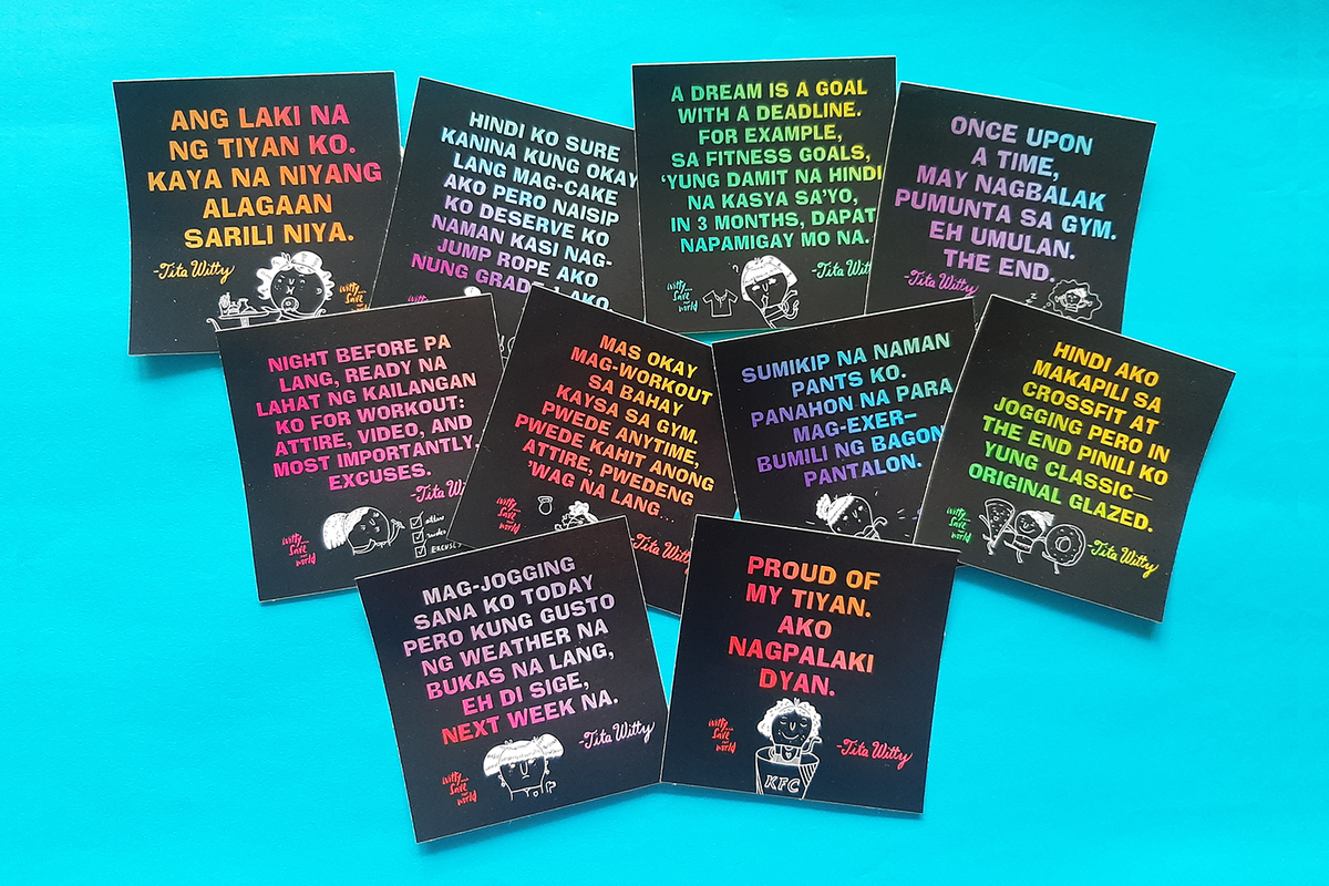 The “Fitness is my weakness.” Sticker Set